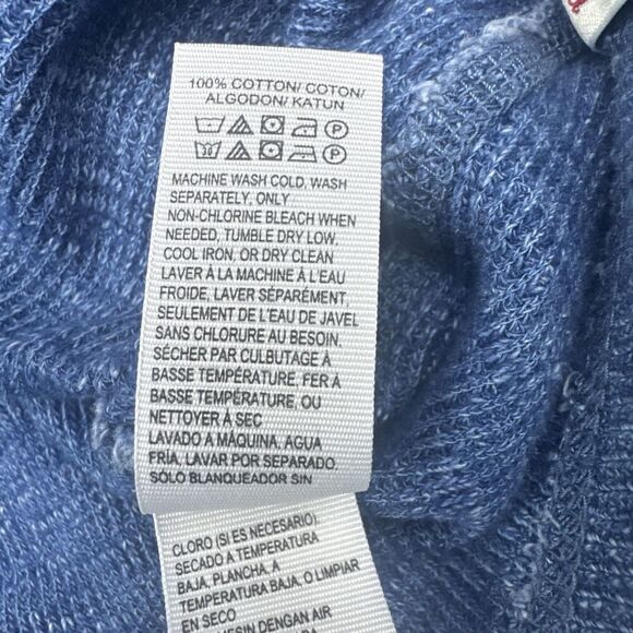 Lucky Brand True Indigo Men’s BLUE Thermal Knit Long Sleeve Henley Shirt Sz XXL - Picture 7 of 9